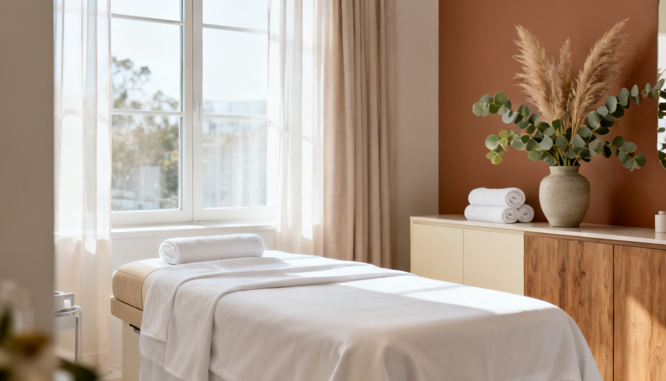 Sala de tractaments d'Estètica Lluna amb llum natural, Castelldefels